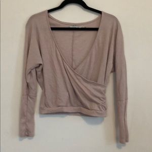 Kimchi Blue Soft Pink Wrap Top